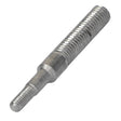 Introducing the AGCO | ROD - V30194600: a metal threaded stud rod featuring coarse threads on one end and fine threads on the other, specifically designed for AGCO and Massey Ferguson fastening applications.