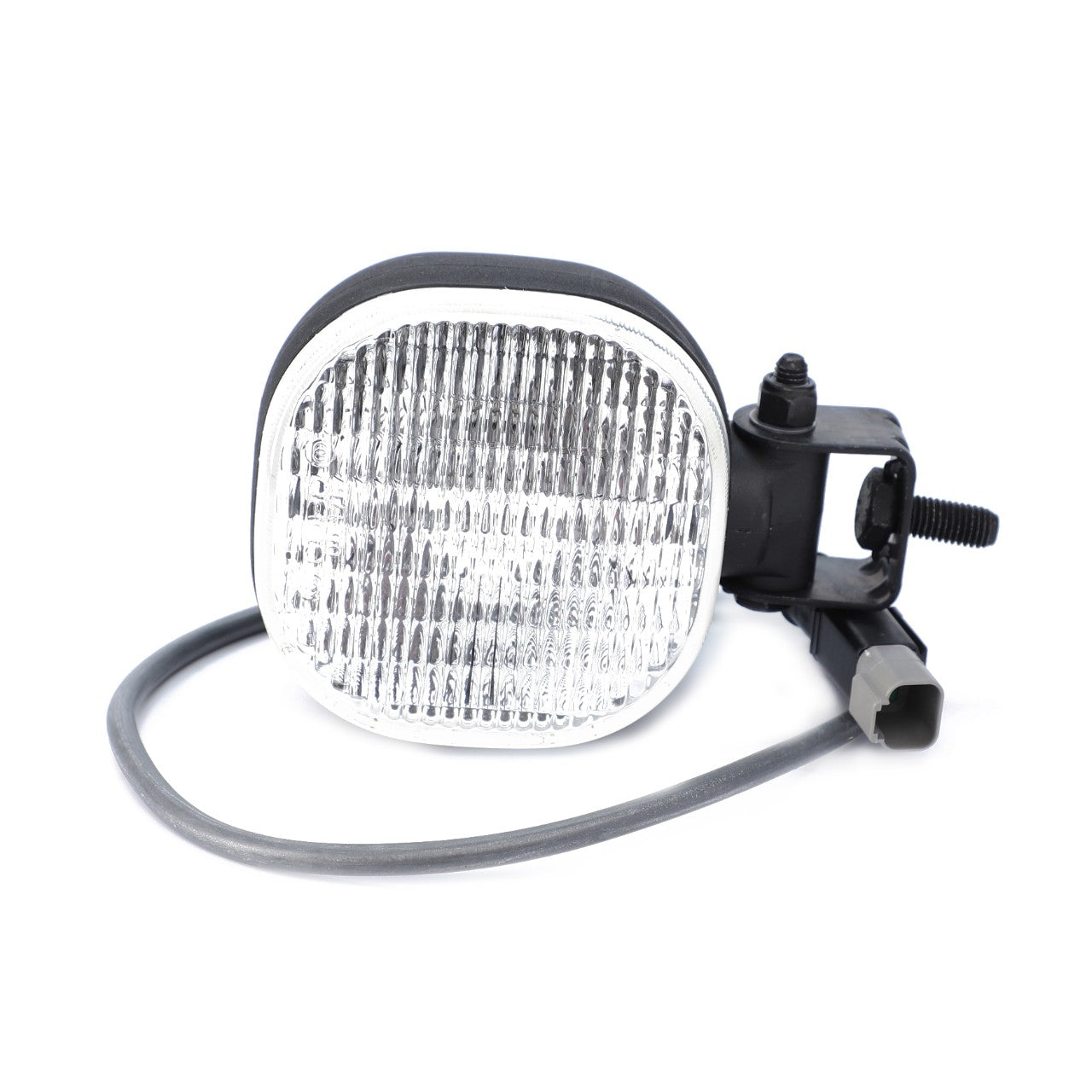 This AGCO Work Light is an excellent choice for your vehicle, featuring a rectangular design crafted from high-grade materials. It includes a 12V 55W Bulb H3 and comes with a durable power cable and black mounting bracket, ensuring long-lasting performance. This product perfectly aligns with the standards of AGCO Genuine Work Lights.