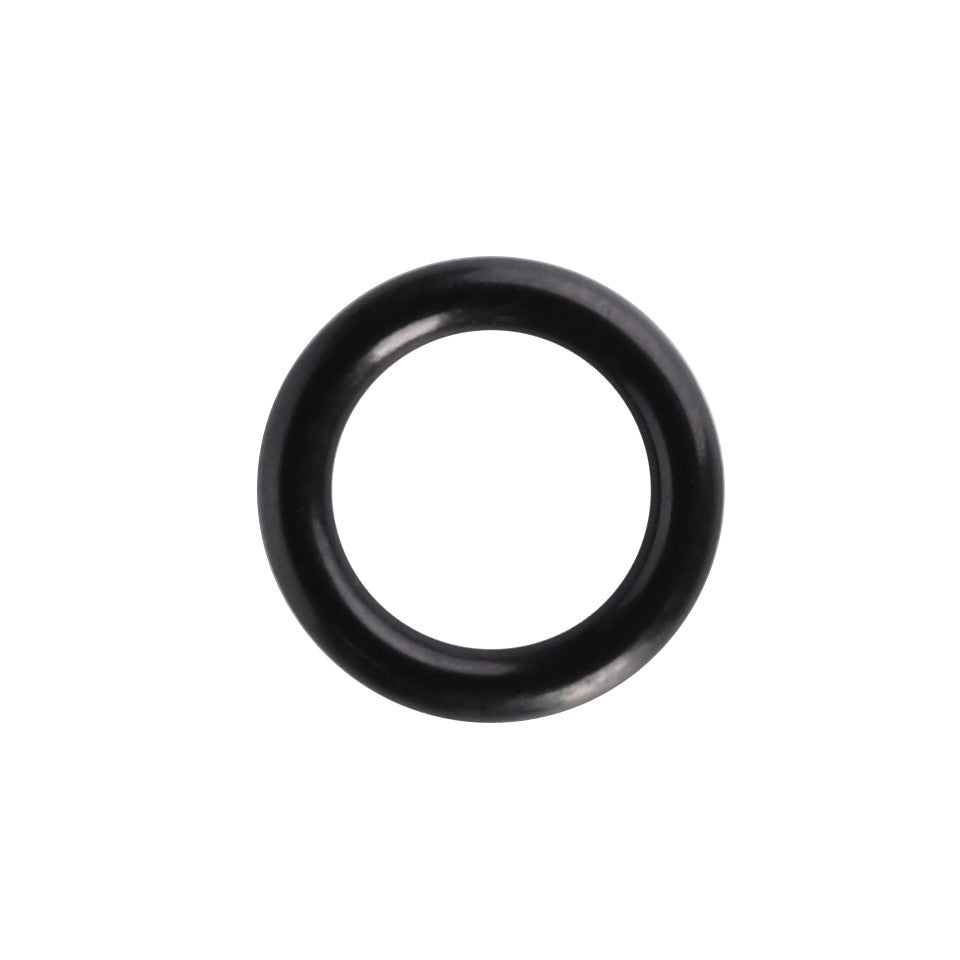 Close-up image of an AGCO O-Ring - F514940010060, black and circular with a smooth surface, displayed on a plain white background. Essential for ensuring the integrity of Massey Ferguson Models and Vario SCR systems.