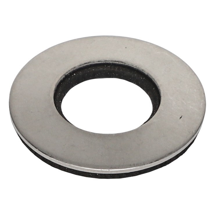 The AGCO | FLAT WASHER - AG061265 is a flat metal washer with a central hole, designed to distribute the load of a threaded fastener. No current product description information is available.