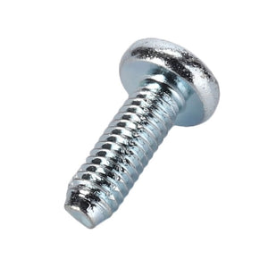 A close-up image of the AGCO Thread-Cutting Tapping Screw (X493007001000) with a round head and threaded shaft, commonly found in Fendt Models like the Vario S4.