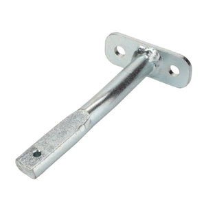 A metal bracket, identified as the AGCO Lever - Acp0671600, designed with a rectangular base featuring two holes and an extending arm that includes a small hole at its end.