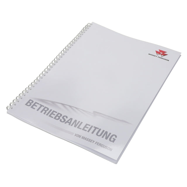 A spiral-bound manual with a plain white cover, titled "AGCO | Operator'S Manual - Act0059620," featuring the Massey Ferguson logo in the upper right corner. No current product description available.