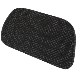 Introducing the AGCO | Cushion - 4280079M92, a rectangular black lumbar cushion from AGCO that features a textured pattern designed for optimal support and comfort. This product offers a unique blend of style and functionality unmatched by other descriptions available.