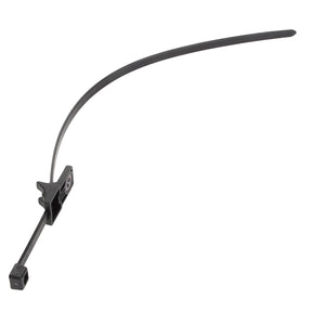 The AGCO | Cable Tie - Acw2925890 by AGCO is a long black cable tie with a strong locking mechanism at one end, perfect for securely bundling cables and wires.
