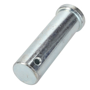 A cylindrical metal pin with a hole near one end, known as the AGCO | PIN - AG521680, displayed against a white background. No current product description information is available.