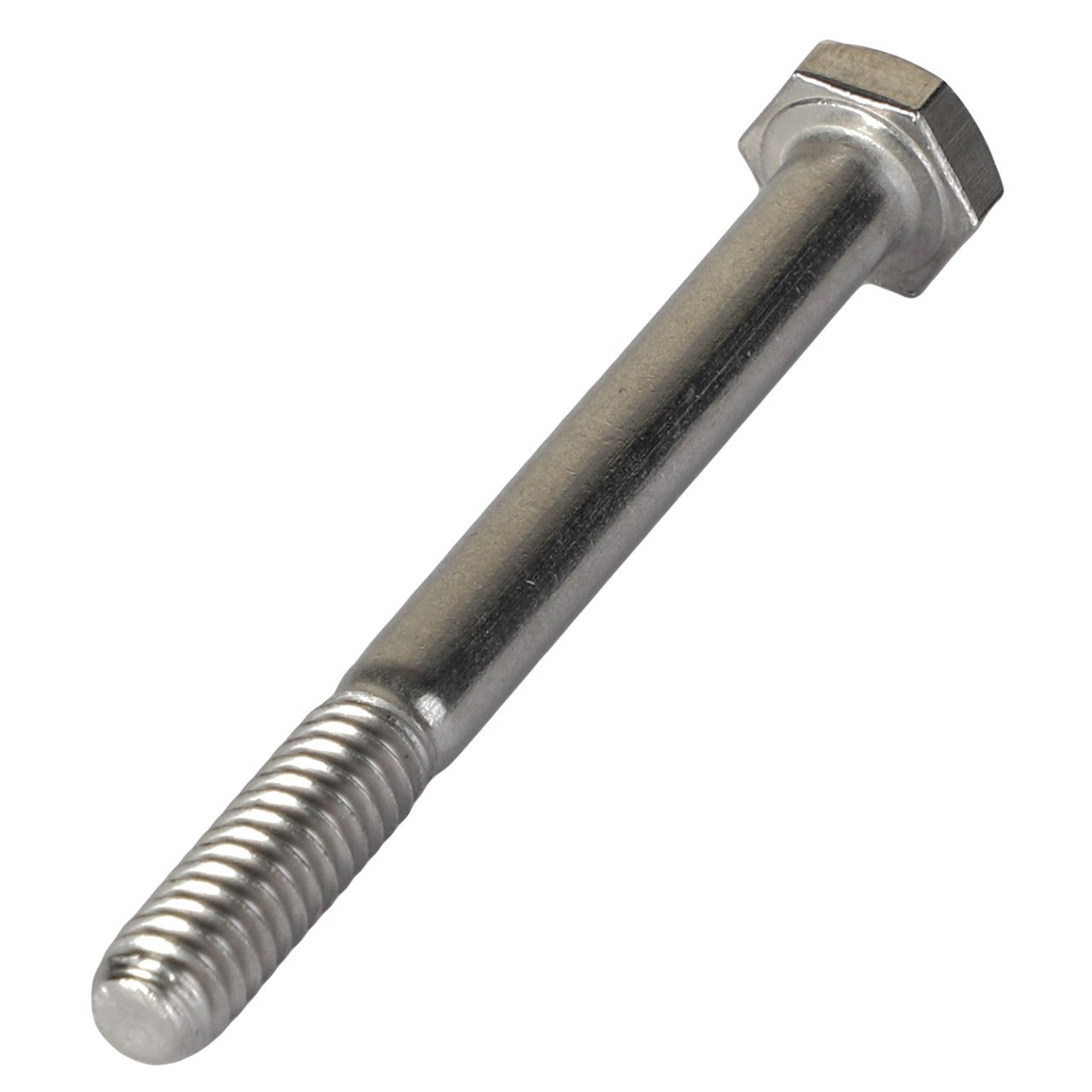 A detailed close-up of the AGCO Hexagonal Head Bolt, model AG562099, showcasing its metallic threading at one end and hexagonal head at the other. There are no keywords to display.