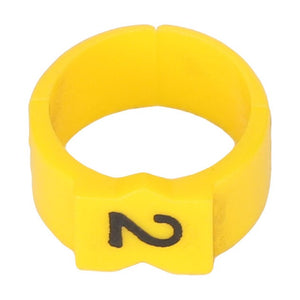 A yellow plastic ring with the number "2" printed in black on its surface, identified as AGCO | SLEEVE - AL5103014. Currently, no product description information is available.