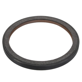 A large, circular rubber gasket from AGCO called the Shaft Seal - Acp0436790, featuring a gray inner ring and brown detailing along the inner edge.