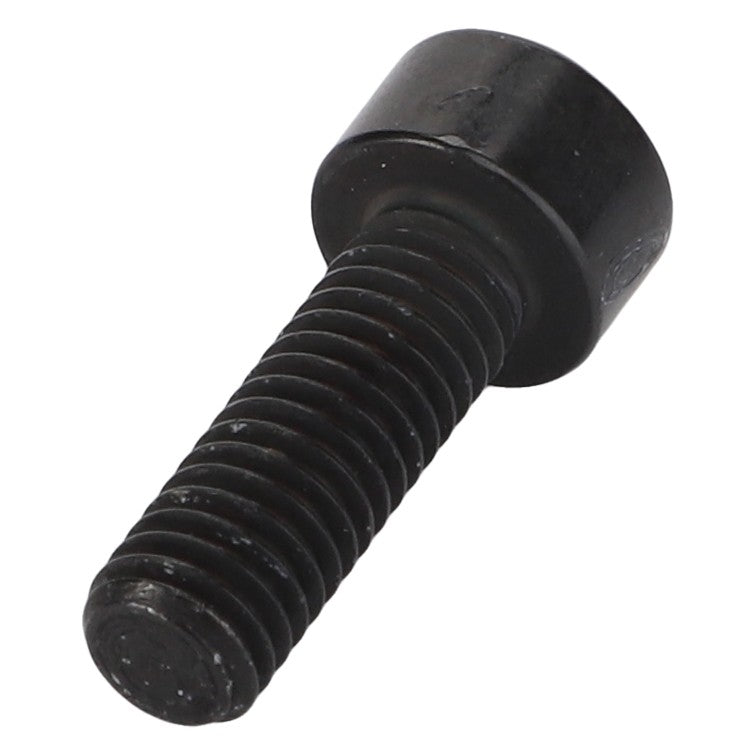 The AGCO | Socket Head Setscrew - Acw0996330 is a black hex socket head cap screw with a threaded body. No current product description information is available for this item.