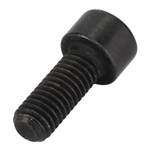 Close-up image of an AGCO Socket Head Setscrew - Acw0996360 in black, featuring a hex socket head cap against a white background.