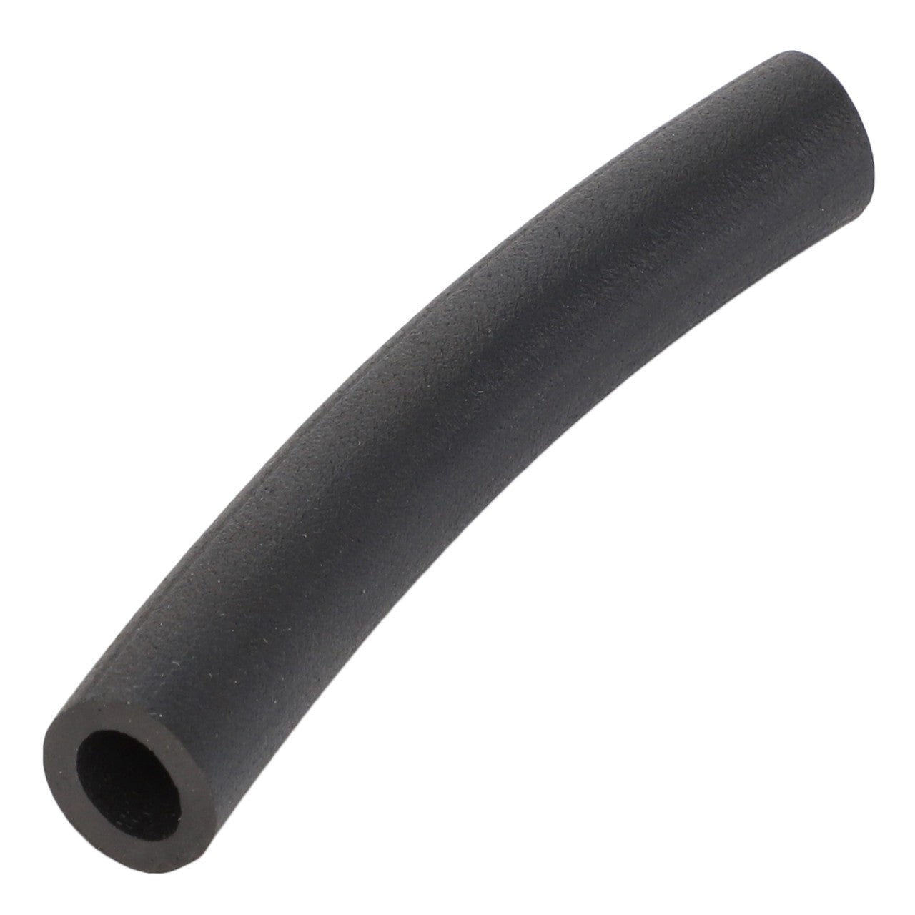 The product "AGCO | Hose - Acw034948A" from the brand AGCO is a black, curved rubber tube with a small diameter and hollow interior, but no current product description information is available.