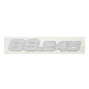 A gray, semi-transparent number decal reading "85.245" against a plain white background gives off a minimalist and modern vibe. Labeled as the AGCO | Decal - Acx241654A by the brand AGCO, no additional information is available.