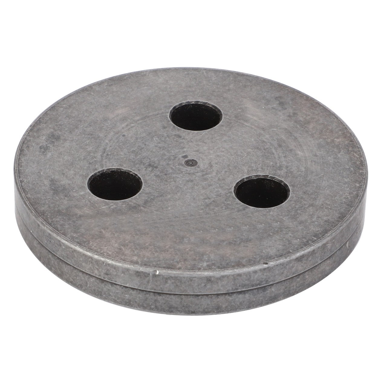 Product Description: The AGCO | LOCK PLATE - CH160-5223 by AGCO is a round, flat metallic disc featuring three evenly spaced circular holes.