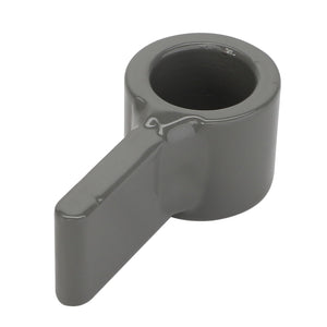 The AGCO | DOG - D28282430 is a small, gray, cylindrical item featuring a flat, rectangular protrusion on its side that resembles a lever or handle. No additional product description information is available for this item.