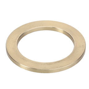 A metallic washer, identified as AGCO | Washer - La300114742 by the brand AGCO, with a circular shape and a central hole, displayed against a plain white background. Product description not available.
