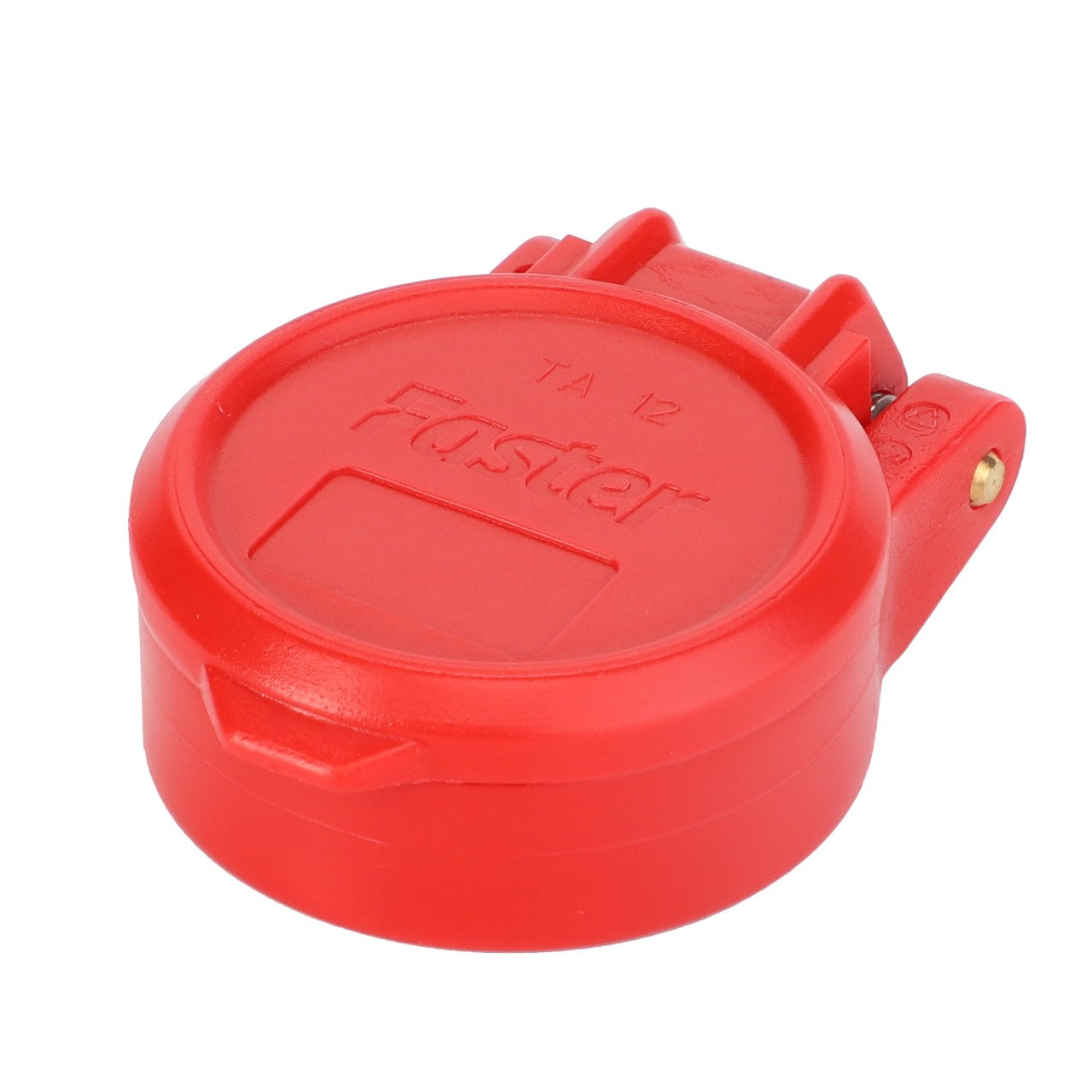 A red circular gas cylinder safety lockout device branded "AGCO" and labeled "Helmet - 3784927M1," similar in design to those used in Valtra Models, ensuring security by preventing unauthorized access or operation.