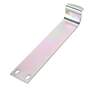 The AGCO | Clip - La320865450 is a flat metal pry bar from AGCO, featuring a curved end and two slotted holes at the opposite end for efficient nail removal.