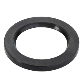 A black, round AGCO GASKET - D45409600 with a large central hole, resting flat against a white background. No current product description information is available.