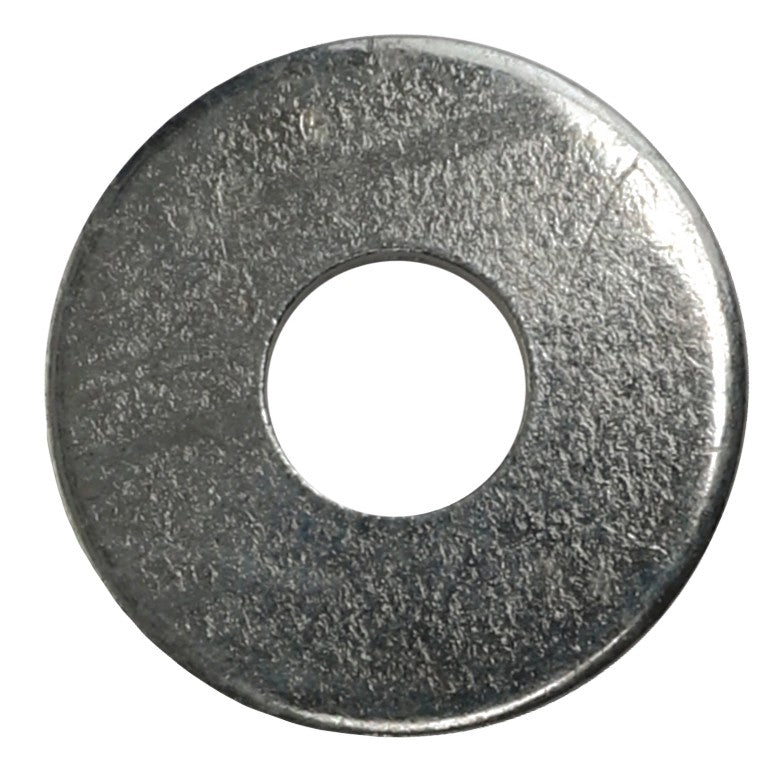 A close-up view of the AGCO Disc - 0910-80-18-00, a metal washer featuring a central hole, typically used in construction or mechanical assemblies. No current product description information is available for this item.