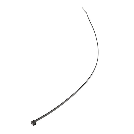 A single, long AGCO Panduit Strap - Acp0010240 (black cable tie) isolated on a white background. No current product description available.