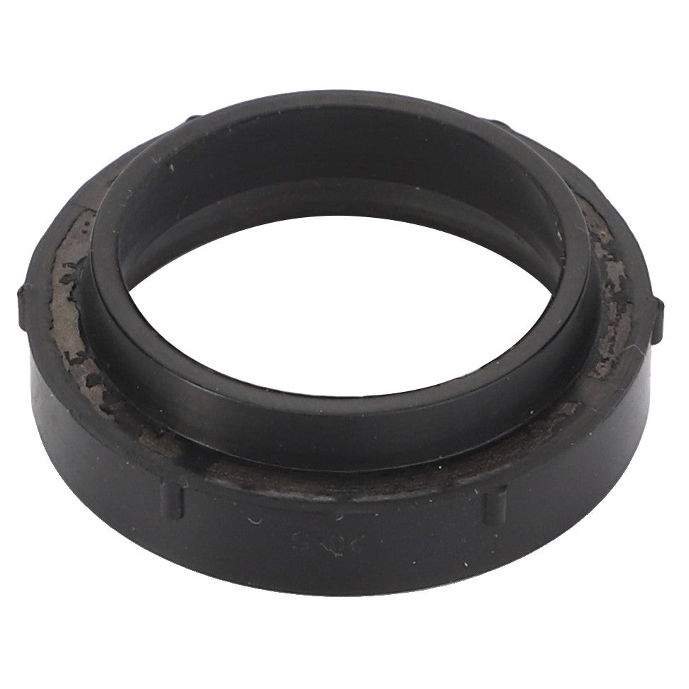 An AGCO Seal - Acp0286020, a black, circular rubber gasket with a slightly weathered outer edge.