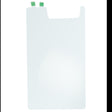 The AGCO Protective Film - Acp0299650 is a sleek, rectangular glass screen protector featuring two vibrant green tabs on the upper corners, specifically designed for your device.