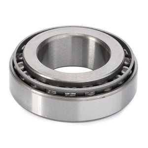 The AGCO | Taper Roller Bearing - F835700030120, featuring inner and outer metallic rings and cylindrical rollers in between, is perfect for integration into Massey Ferguson machinery.