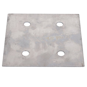 The AGCO | WEAR SHIM - AG260929 is a rectangular metal plate featuring four circular holes evenly spaced in a symmetric square pattern.