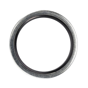 Close-up image of an AGCO sealing washer, model F716961020210, featuring a round metal seal with a resilient rubber inner ring against a pristine white background.