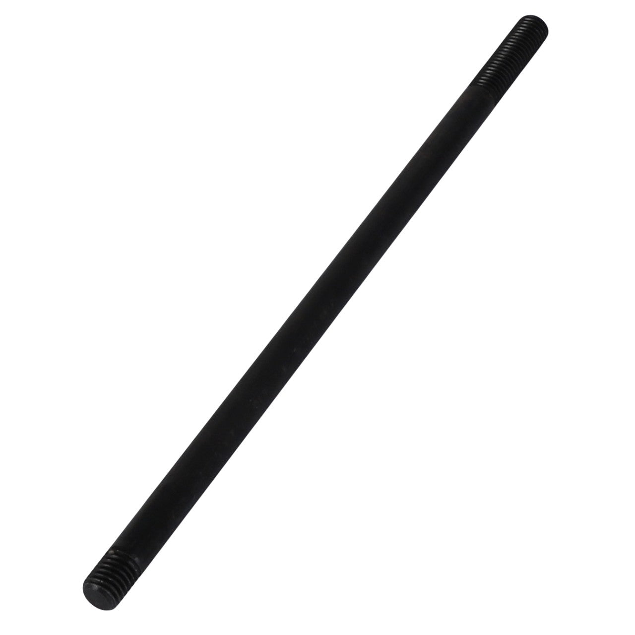 The AGCO Stud Bolt - Acw0913750 is a sleek, black metal rod featuring threaded ends for a seamless fit.