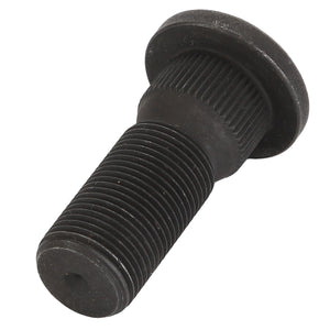 Close-up of the AGCO Checker Screw - F180100150130, featuring a black, textured head and threaded body, meticulously engineered for heavy-duty applications.