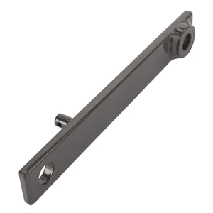 The AGCO | ARM - D28786092 is a metallic rectangular bracket with a cylindrical protrusion and several holes, likely used for mounting or structural support. Currently, no product description information is available.