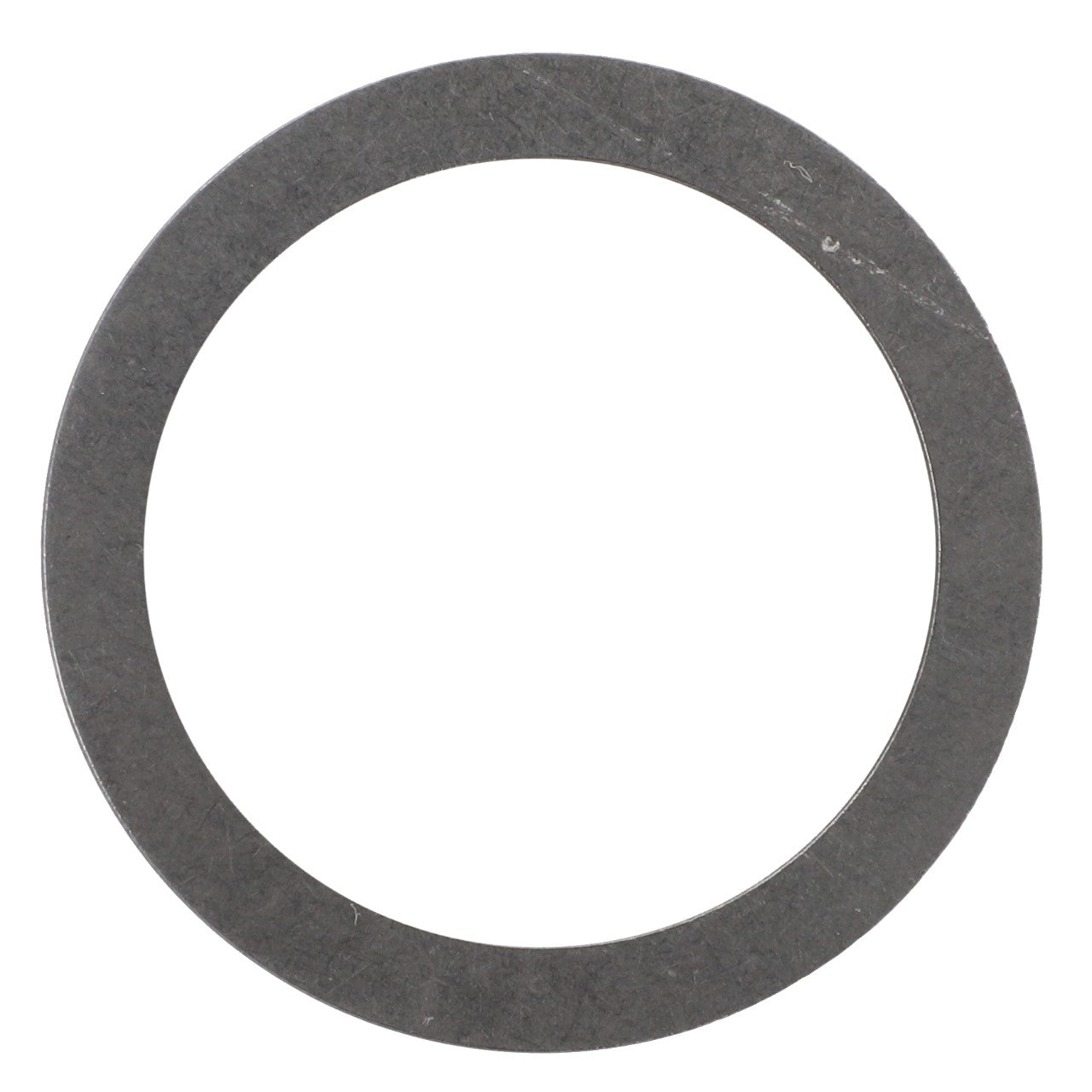 Introducing the AGCO Shim - 9-1093-0059-1 from AGCO, a circular metal washer with a smooth surface and a central hole, perfect for various mechanical applications, especially in Valtra machinery.