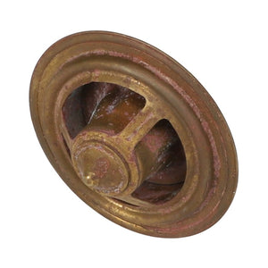 Product Description: Rusty, circular metal object with a central cone-shaped protrusion and angular support spokes. For questions relating to the AGCO Thermostat - 10V19836, contact our support team.