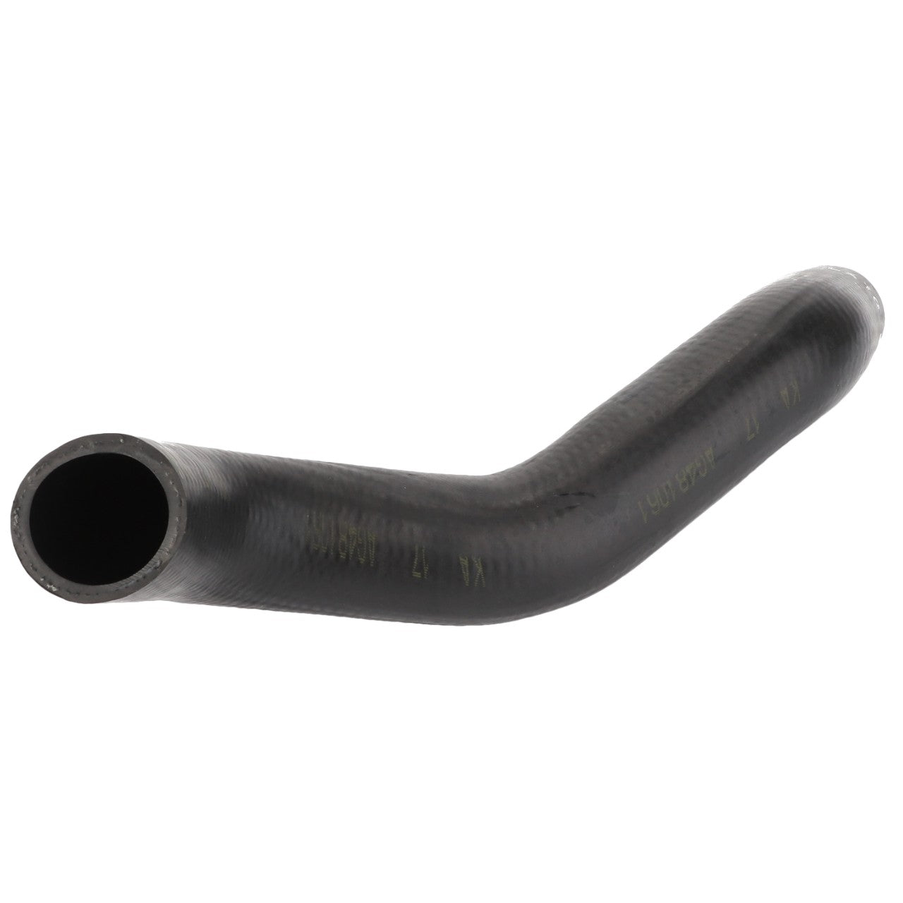 Image of the AGCO Hose - Acp0421190, a black rubber hose with a slight bend. No current product description available for this product.