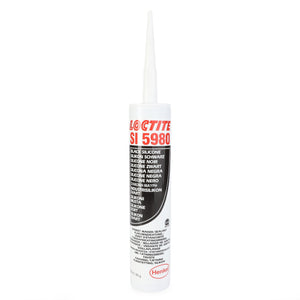 A tube of AGCO Sealing Compound - F119200211260, black silicone sealant with a white nozzle, suitable for Fendt Farmer machinery. The tube features multilingual text and the Henkel logo at the bottom.