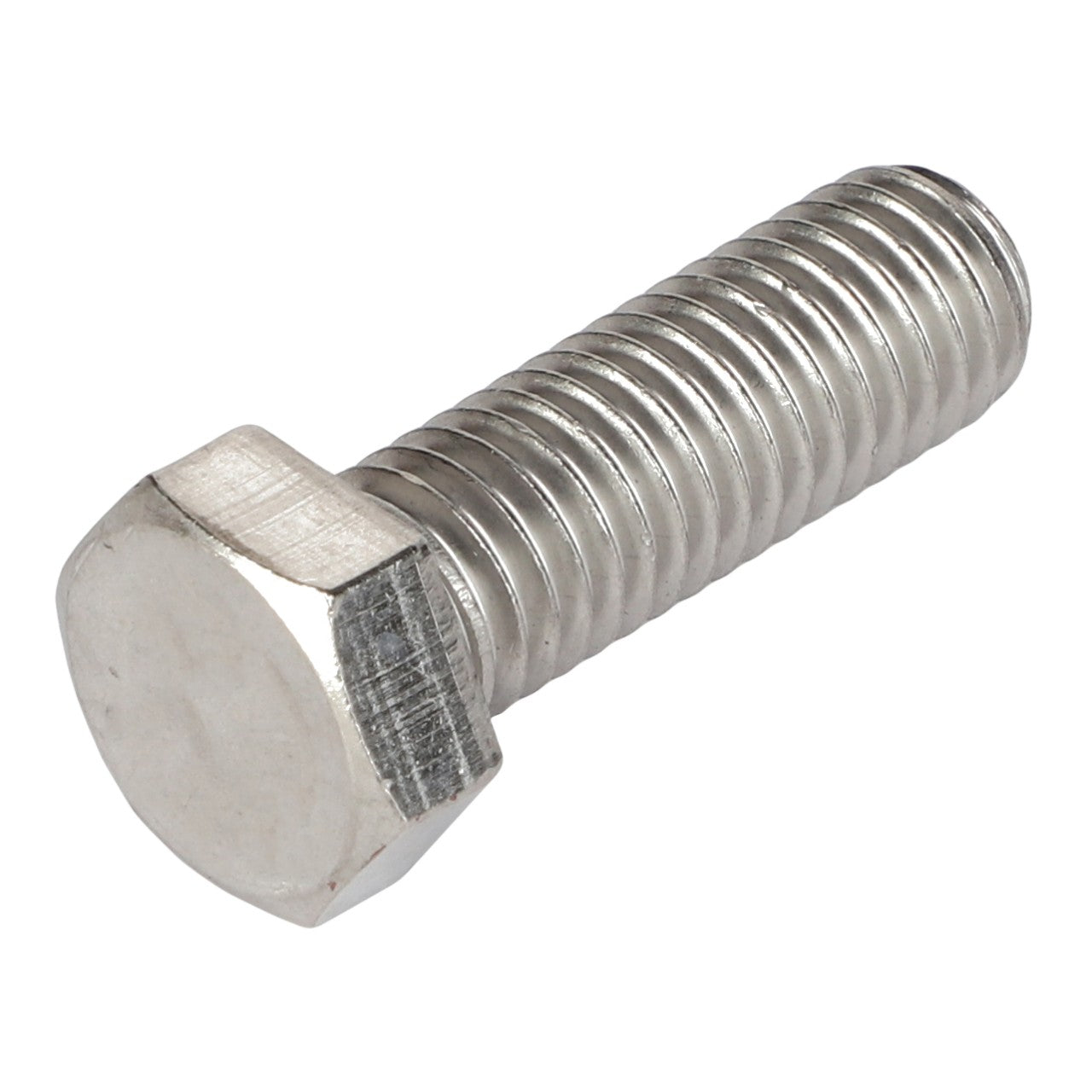 Close-up image of an AGCO Hexagonal Head Bolt (Model: AG562117) featuring a hexagonal head and threaded body, placed against a white background. No current product description information available.