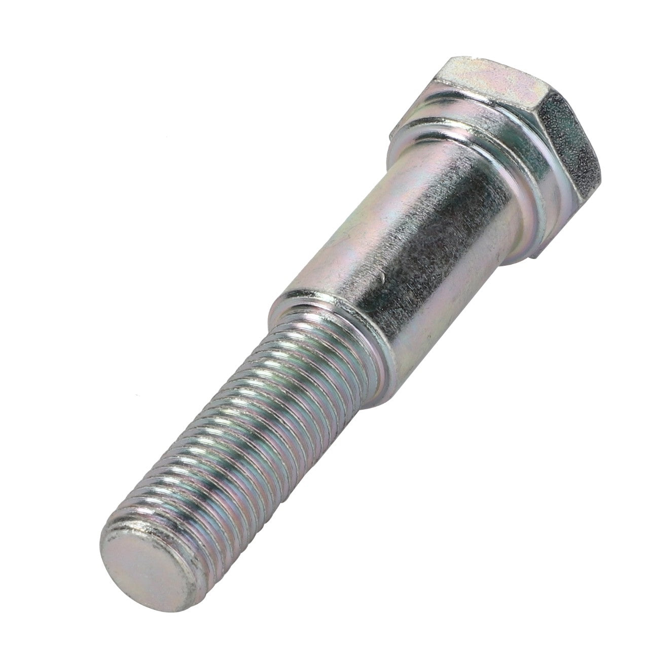 A close-up image of AGCO's ROLLER PIN - D28250444, featuring a metallic hex bolt with a threaded shaft and a hexagonal head, shown against a white background.