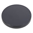 A round, flat, black object with a smooth surface—product name: AGCO | Seal Cap - Acp0287790 by AGCO.