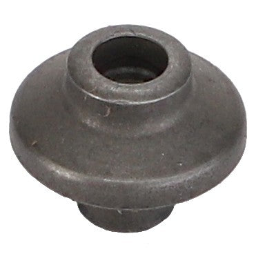 A round, gray metallic object with a central hole and a wider base, identified as the AGCO Pressure Bolt - F119200710500.