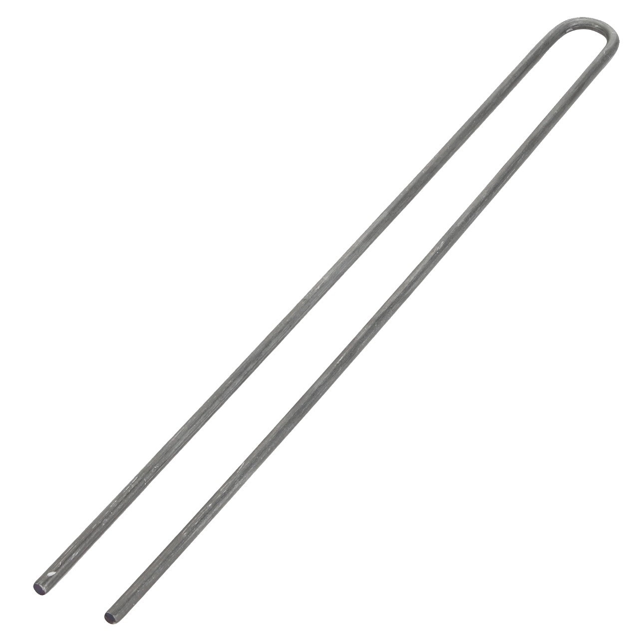 The AGCO TINE - D28350208, a U-shaped metal rod with parallel straight legs and a rounded bend at one end, is typically used in industrial or construction applications. Currently, no further product description information is available.