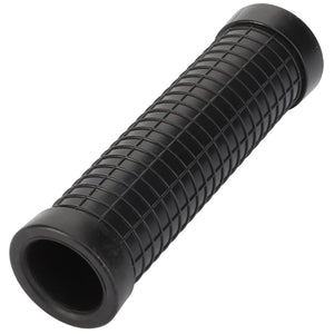 The AGCO | Sleeve - Acw0162910 is a black, cylindrical rubber handlebar grip featuring a textured, grid-like pattern with smooth ends.