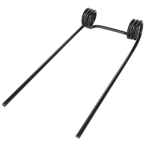 The AGCO Harrow Tine - Acp0028370 is a metal torsion spring with two coils and two straight prongs that extends horizontally. No current product description available.