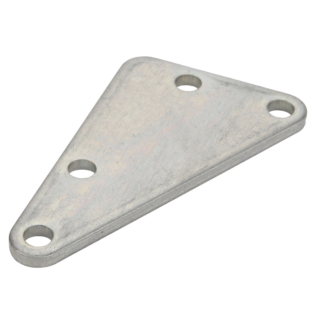 The AGCO | Bridle - Acw0161290 is a triangular metal bracket featuring three circular holes, specifically designed for fastening or mounting purposes.