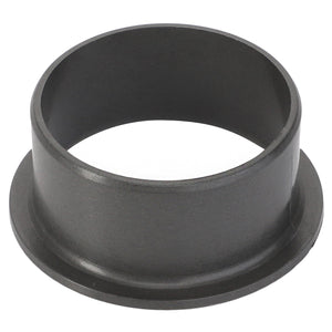 A sleek black cylindrical object with a wide flange at one end, resembling the AGCO Flange Bushing - Fel151231.