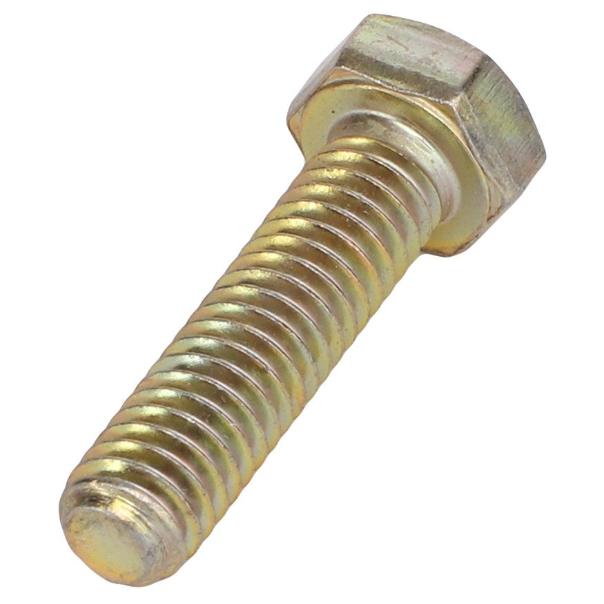 A close-up image of the AGCO Hexagonal Head Bolt - AG561728, showcasing its threaded metallic shaft.