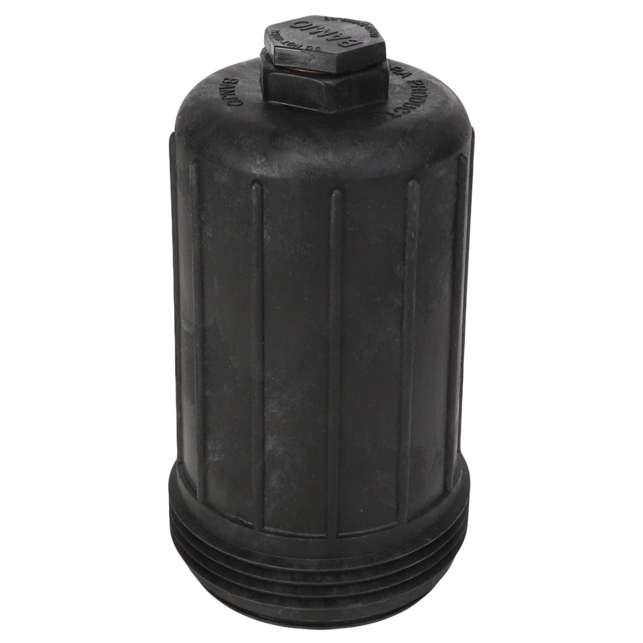 The AGCO | FILTER BOWL - AG001978, a black plastic cap with a hexagonal top and threaded base, is now available for ordering. For any questions, our support team is ready to assist.