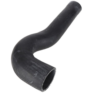 A curved black rubber hose with a slightly textured surface and tapered ends, the AGCO | Hose - 10V27664 from AGCO. If you have any questions about the product, please contact our support team.