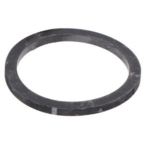 AGCO GASKET - AG426396: A black circular metal washer featuring a smooth surface and uniform thickness. No additional product description information available from AGCO.